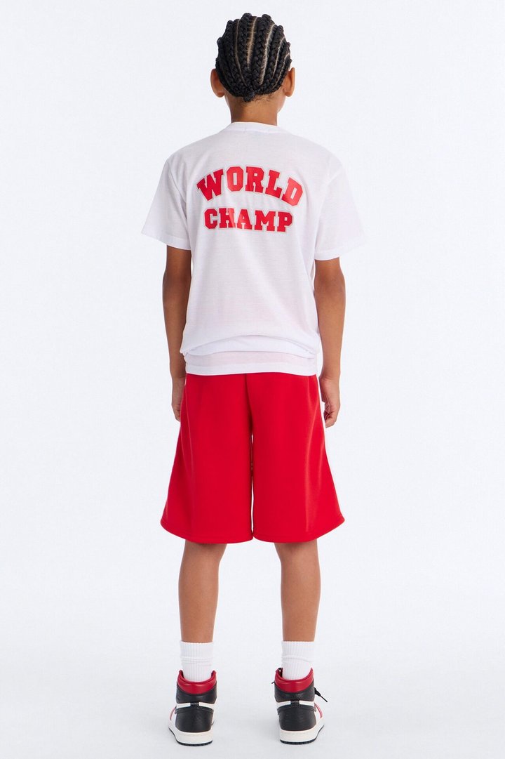 Mini World Champ Short Set - White/combo