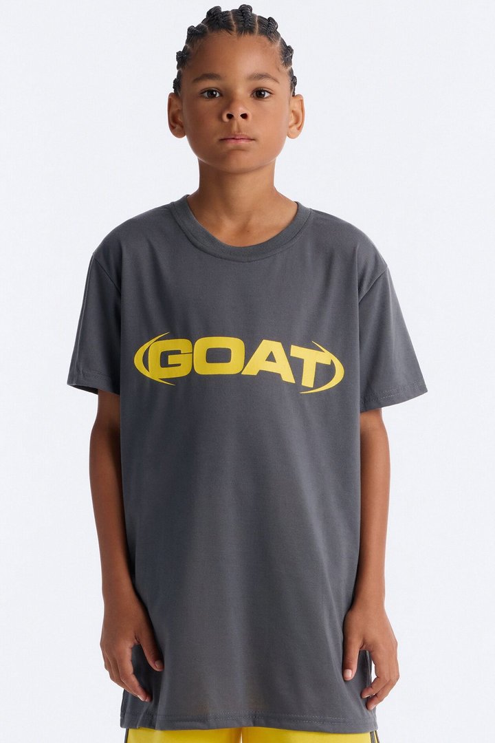 Mini GOAT Things Short Set - Grey/combo
