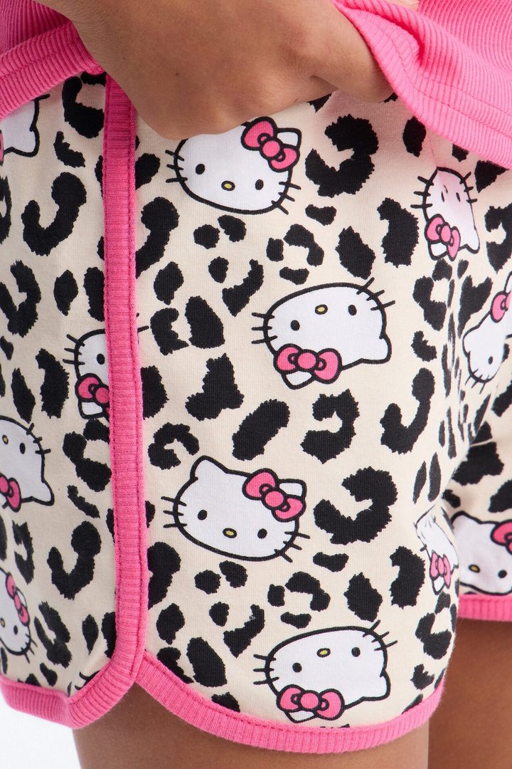 Mini Hello Kitty Shining Bright Short Set - Hot Pink/combo