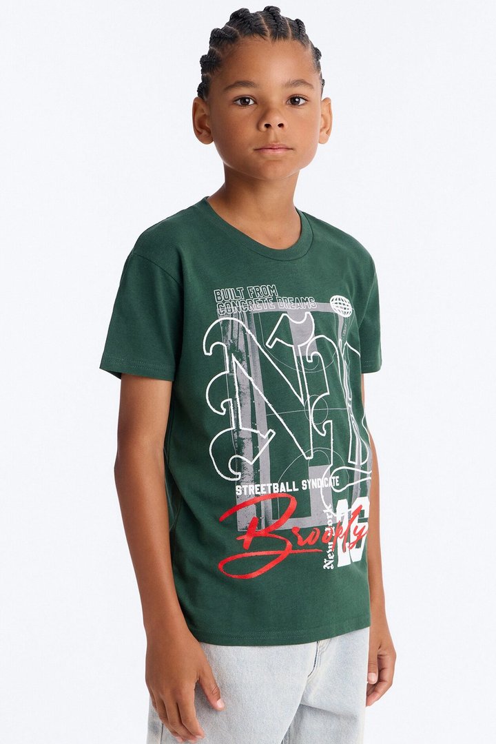 Mini Concrete Dreams Short Sleeve Tee - Green
