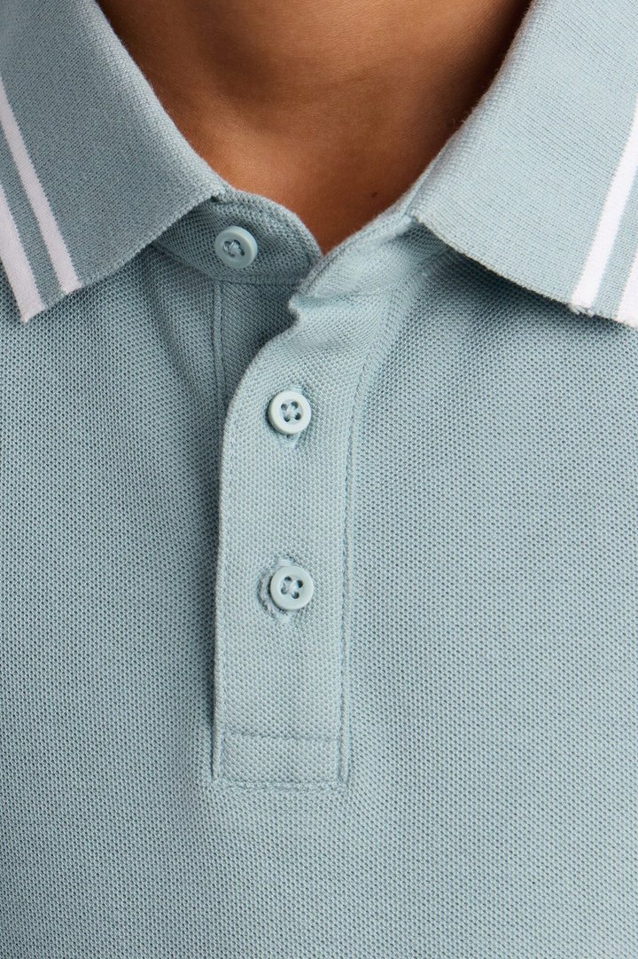 Mini Wilson Short Sleeve Polo - Slate Blue