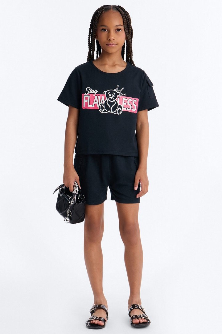 Mini Staying Flawless Short Set - Black
