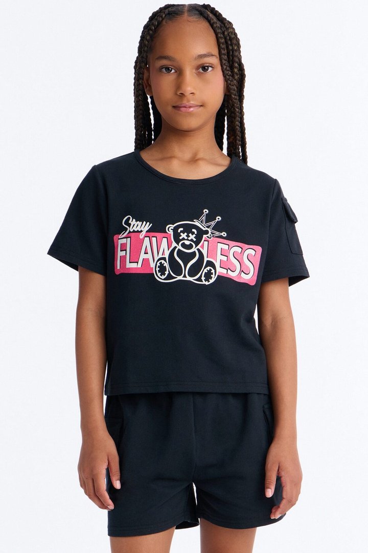 Mini Staying Flawless Short Set - Black