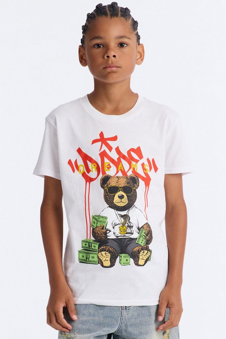 Mini Dope Dreams Short Sleeve Tee - White