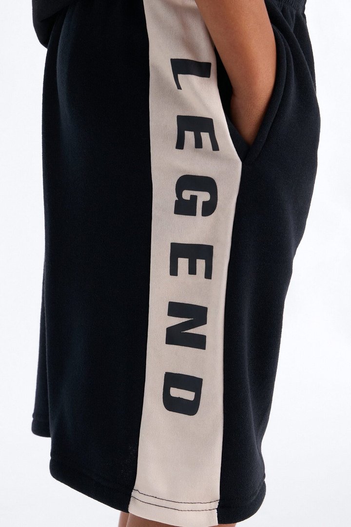Mini Make Way For the Legend Fleece Shorts - Black/combo