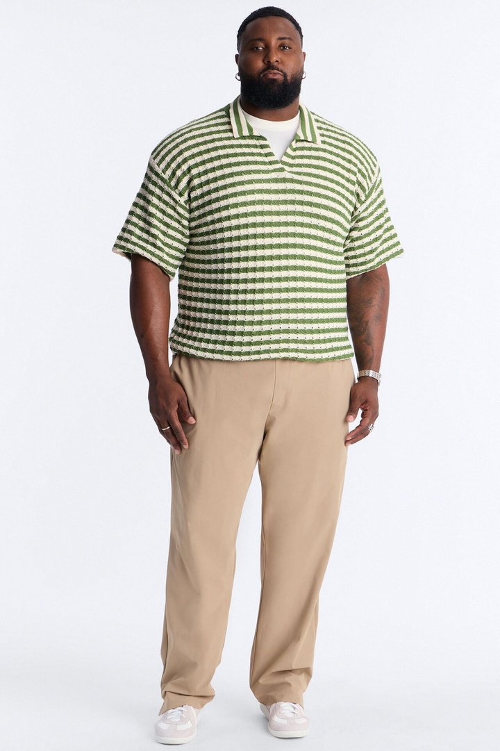 Relaxed Regatta Stripe Polo - Green