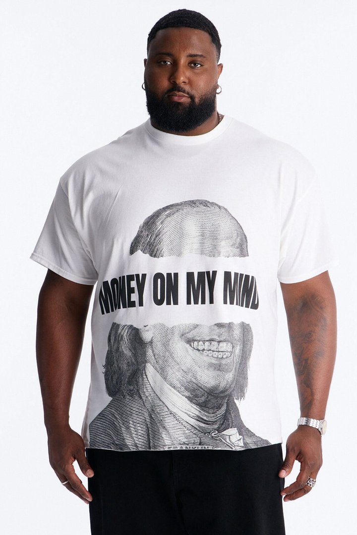 Hustle In My Blood Short Sleeve Tee - White