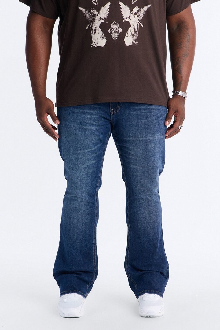 Essential Stacked Skinny Flare Stretch Jean - Dark Wash