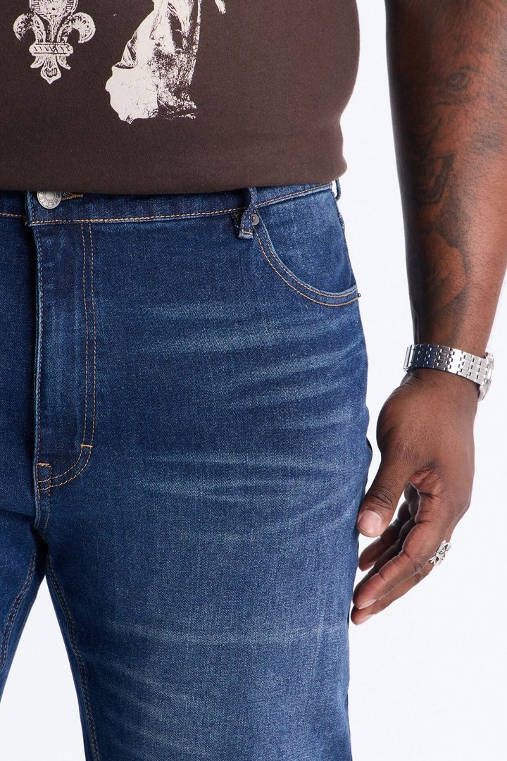Essential Stacked Skinny Flare Stretch Jean - Dark Wash