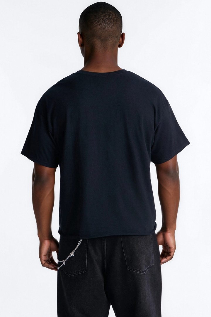 Street Fighter Ken Fiery Style Boxy Short Sleeve Tee - Black