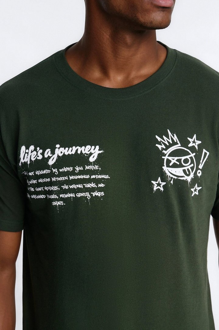 Life's A Journey Short Sleeve Tee - Green