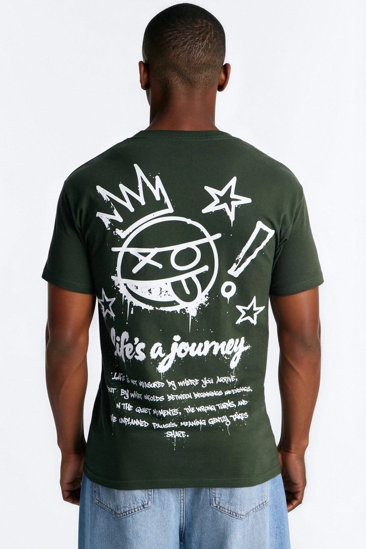 Life's A Journey Short Sleeve Tee - Green