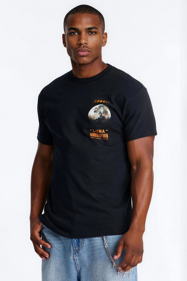 Luna Short Sleeve Tee - Black