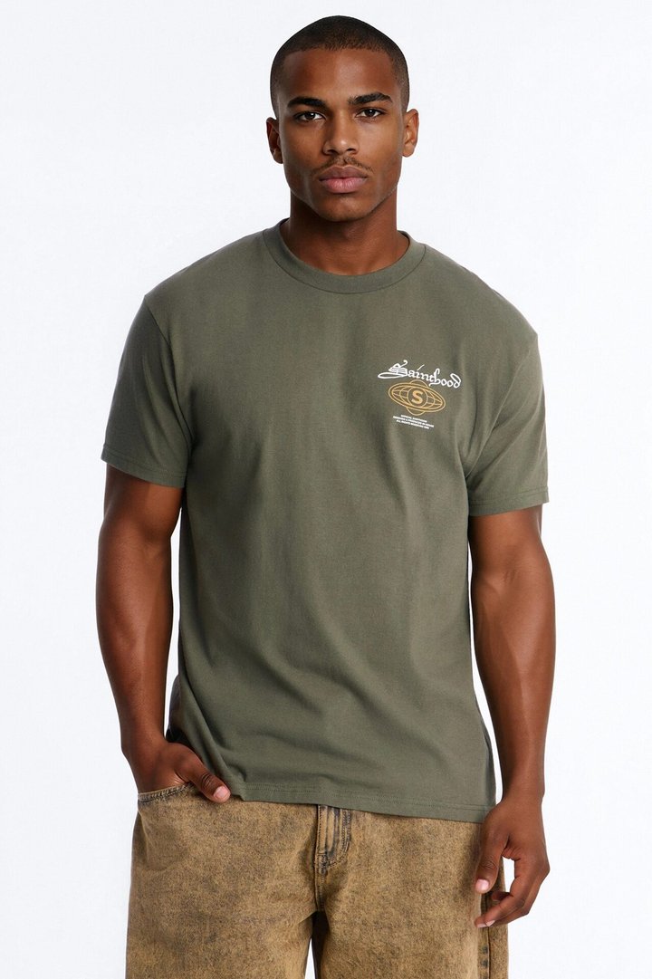 Sainthood Worldwide 199X Oversized Short Sleeve Tee - Green