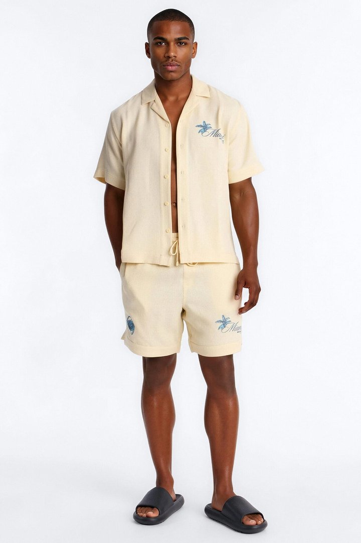 Relaxed Miami Beach Club Short - Butter Yellow