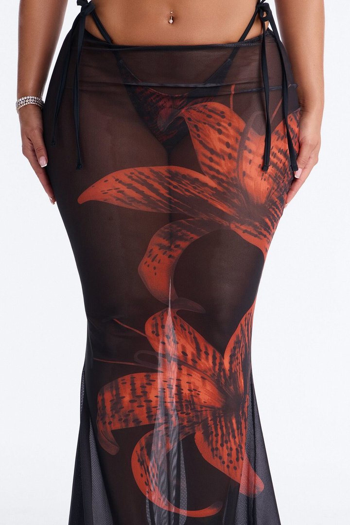 Sure Thing Bikini And Sarong - Black