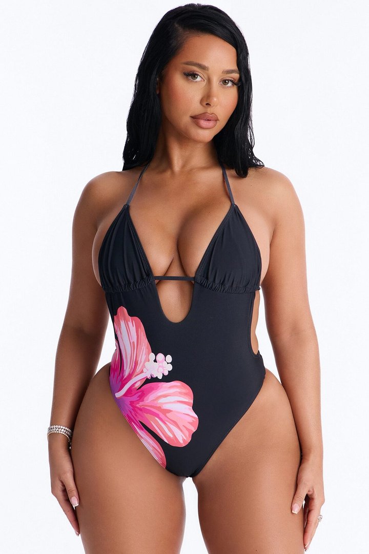 Flora Femme 1 Piece Swimsuit - Black