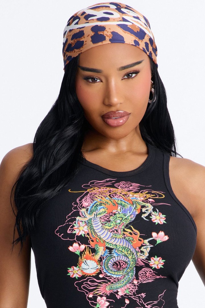 Easy Tiger Ed Hardy Head Scarf - Leopard