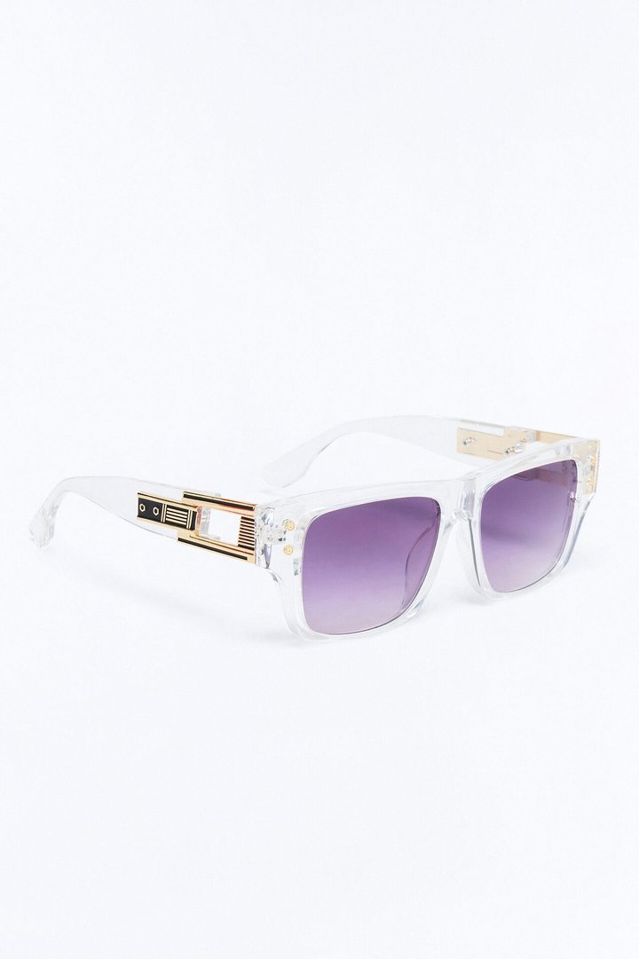Industrial Insight Square Sunglasses - Clear