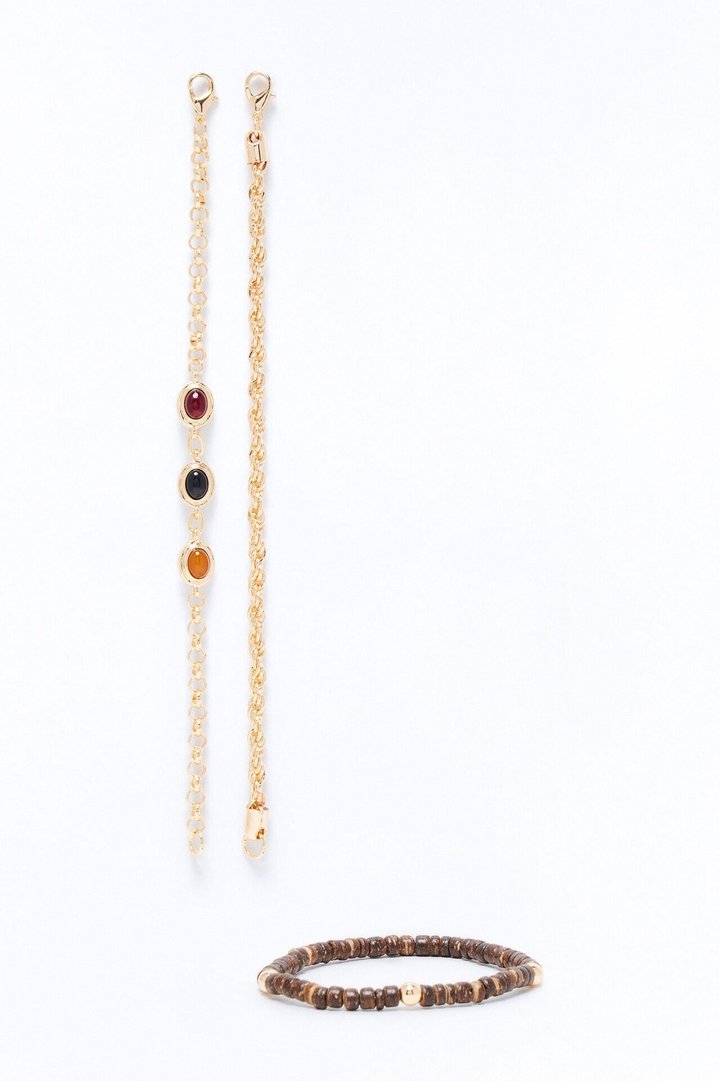 Elemental Intentions Bracelet Set - Gold