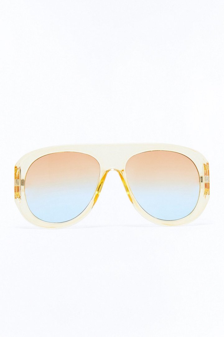 Glossy Gaze Sunglasses - Yellow/combo