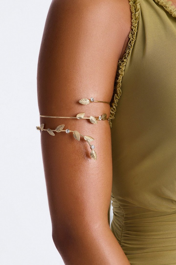 Ivy Embrace Arm Cuff - Gold