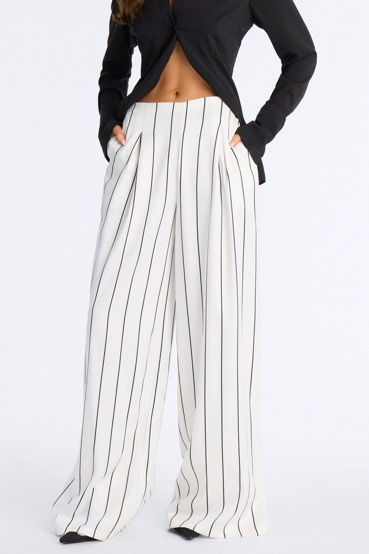 High Standards Pinstripe Trouser Pant 34″ - Ivory