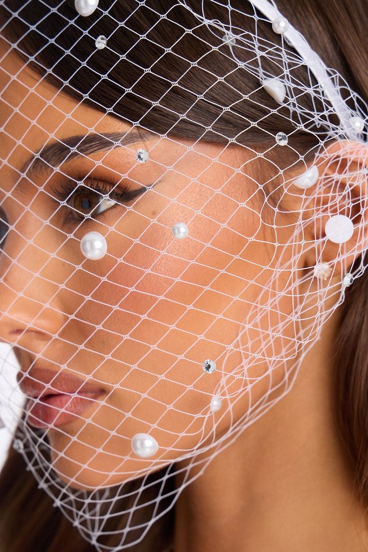 La Perla Veil Headband - Ivory