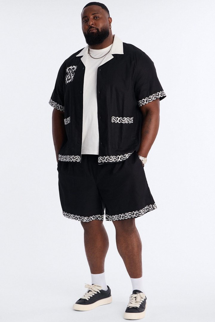 Relaxed Coastal Isla Short - Black