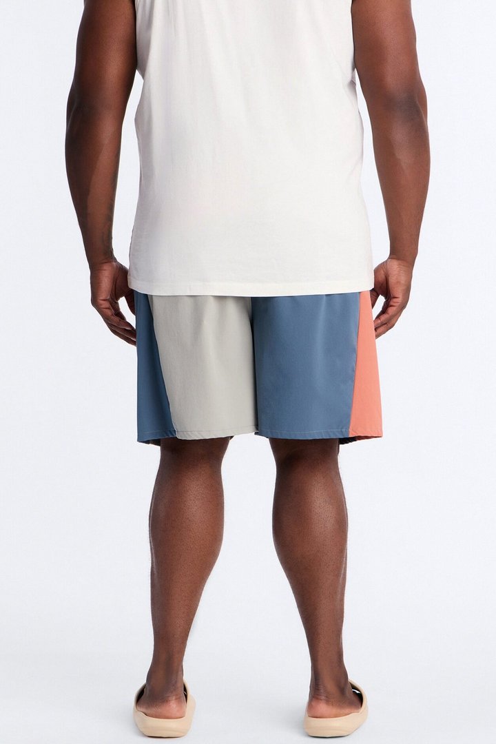 Relaxed Matari Color Blocked Short - Multi Color