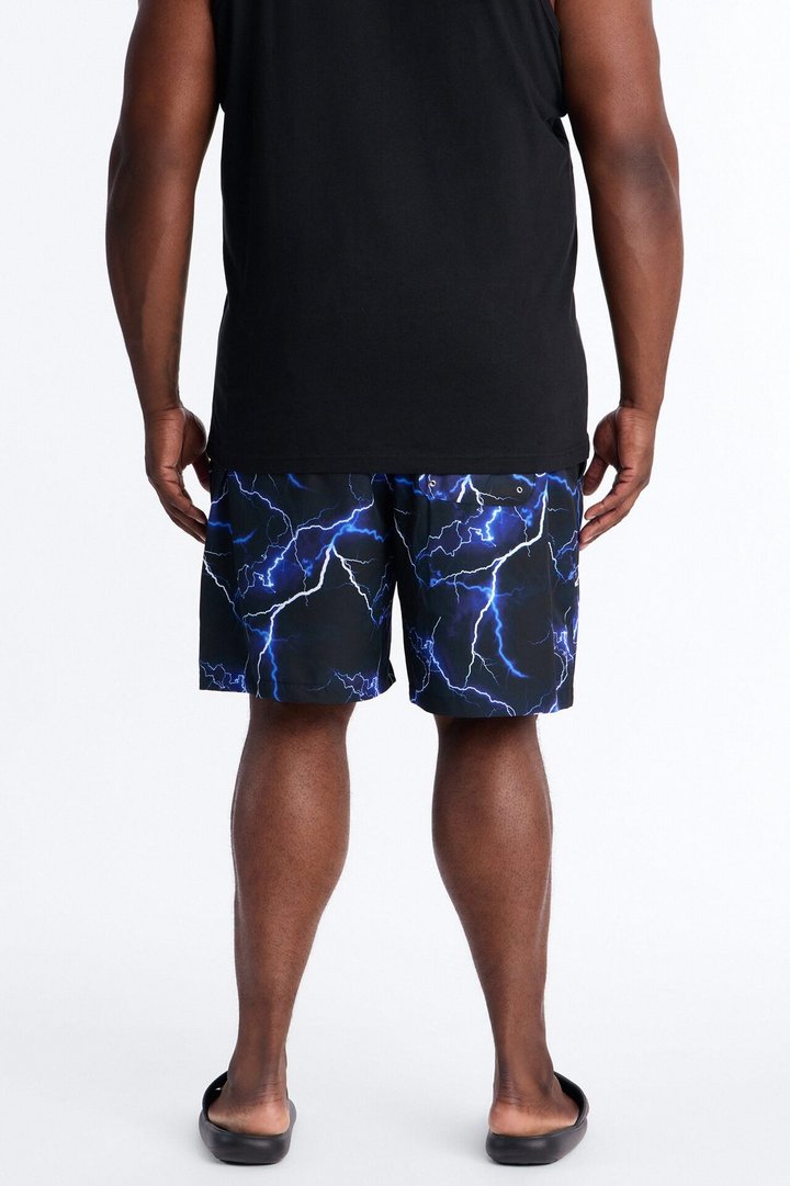 Faith Over Fear Swim Trunk 7″ - Black/Blue