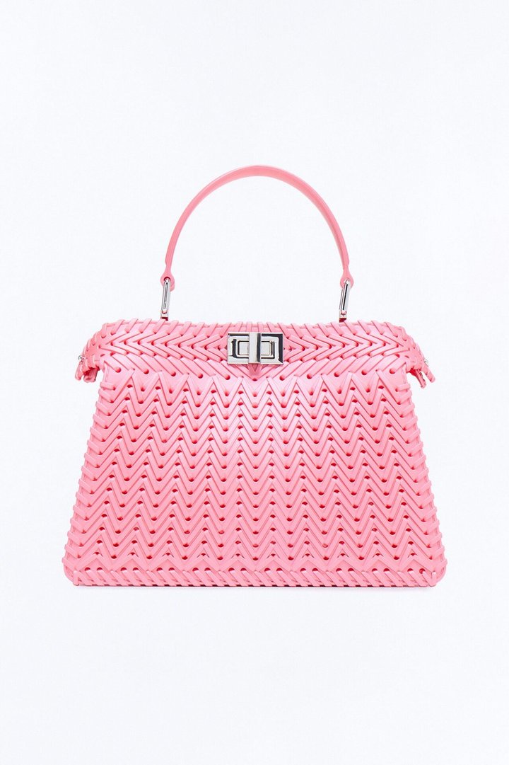 Vacation Season Jelly Satchel Bag - Pink