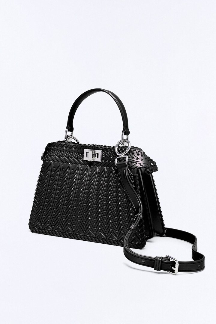 Vacation Season Jelly Satchel Bag - Black