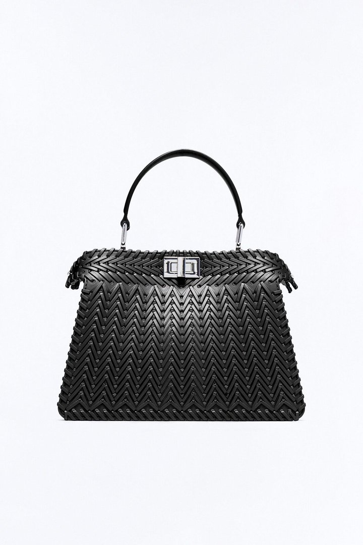 Vacation Season Jelly Satchel Bag - Black