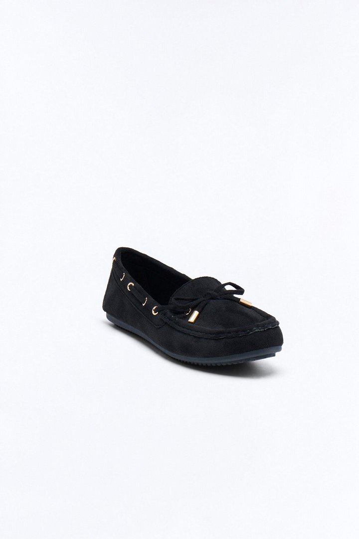 Madeline Slip On Loafers - Black