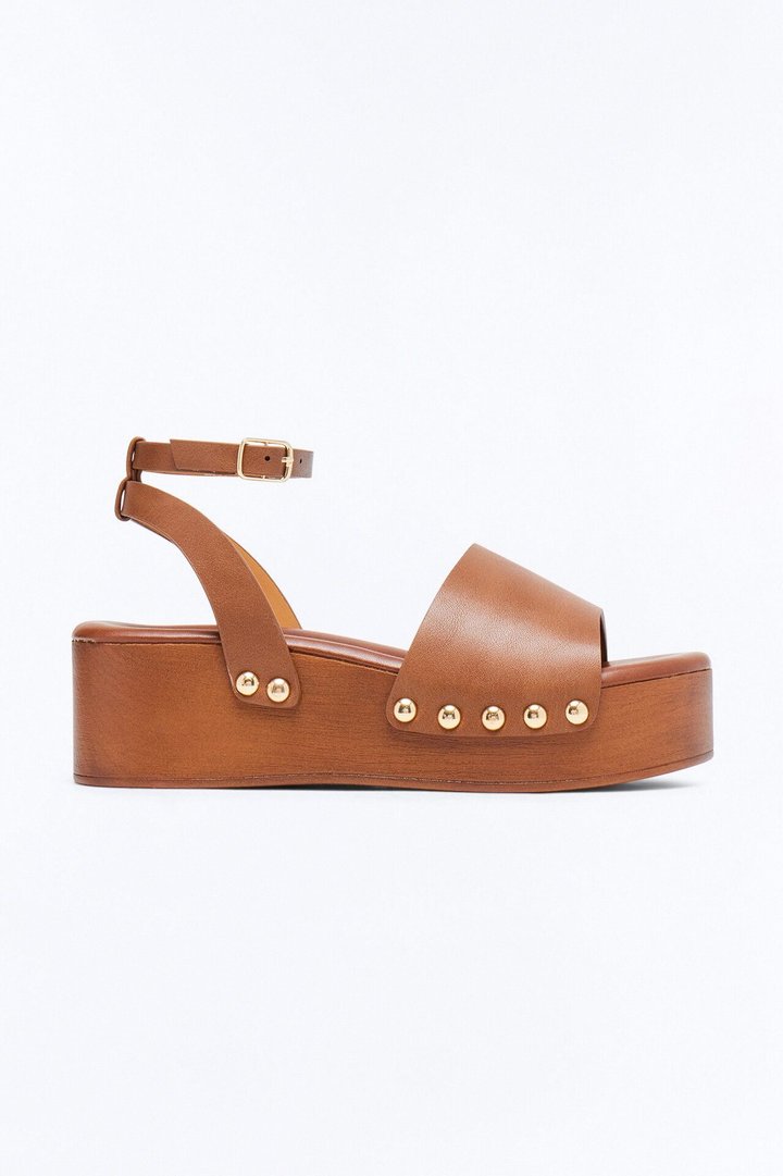 Hatty Platform Sandals - Brown