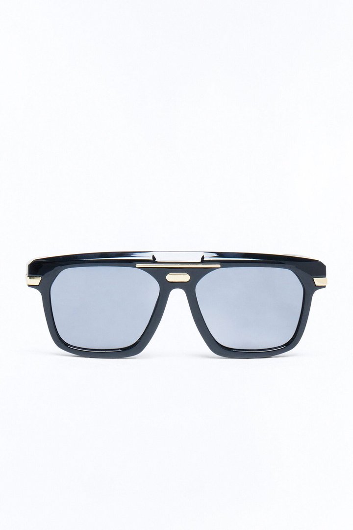 Stuck In Limbo Flat Top Sunglasses - Black