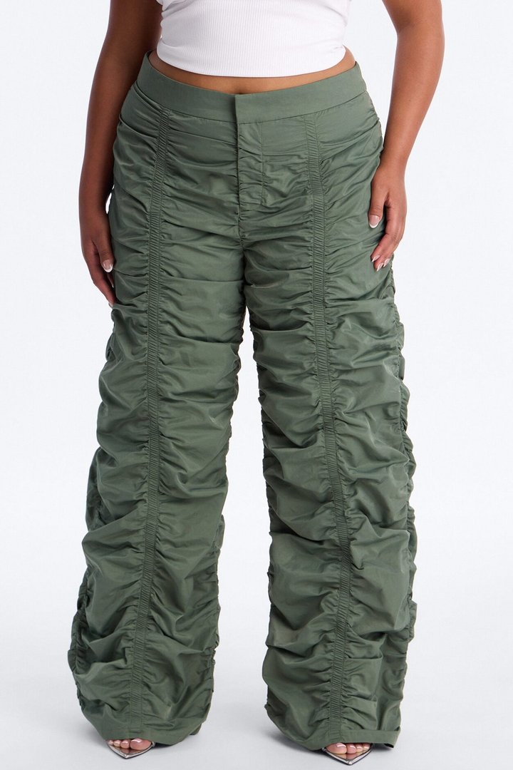Count These Stacks Low Rise Pant - Olive