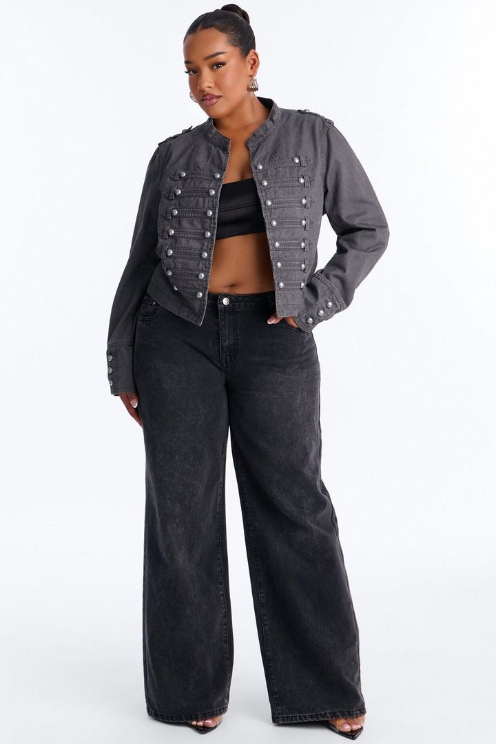 Stand For Something Twill Militant Conductor Jacket - Dark Grey