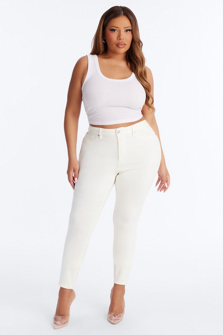 Hyperstretch Skinny Pants - Ivory