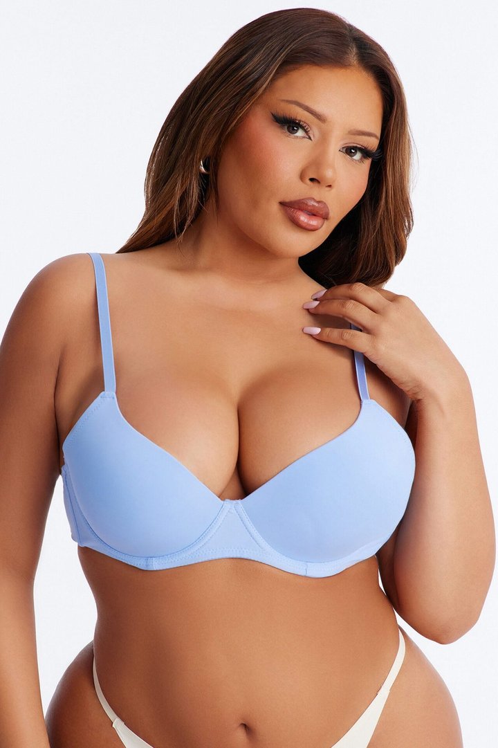Safe Haven Molded Cup T-Shirt Bra - Periwinkle