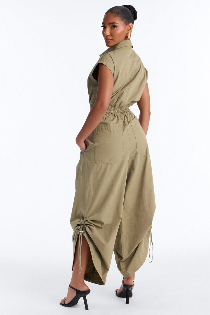 City Moment Jogger Jumpsuit - Olive