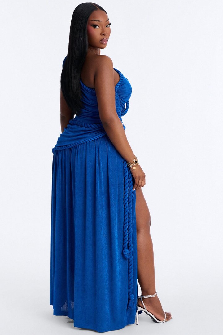 Corina Twist Slinky Maxi Dress - Royal