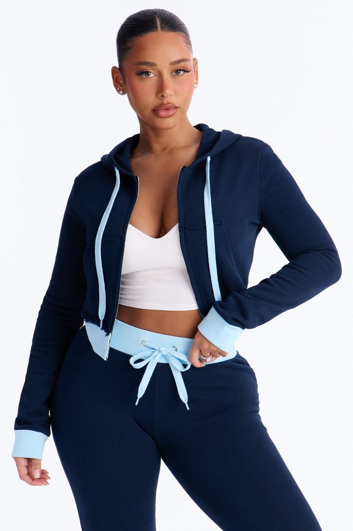 Keeping Up With Me Pant Set - Navy