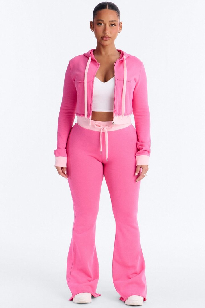 Keeping Up With Me Pant Set - Pink
