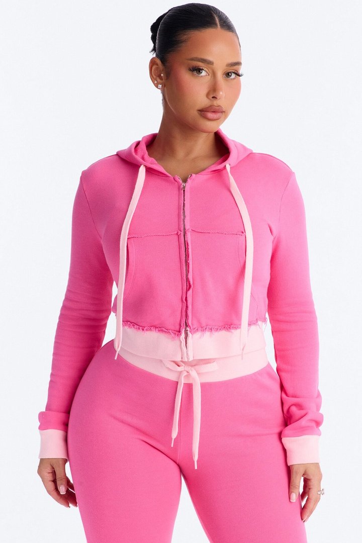 Keeping Up With Me Pant Set - Pink