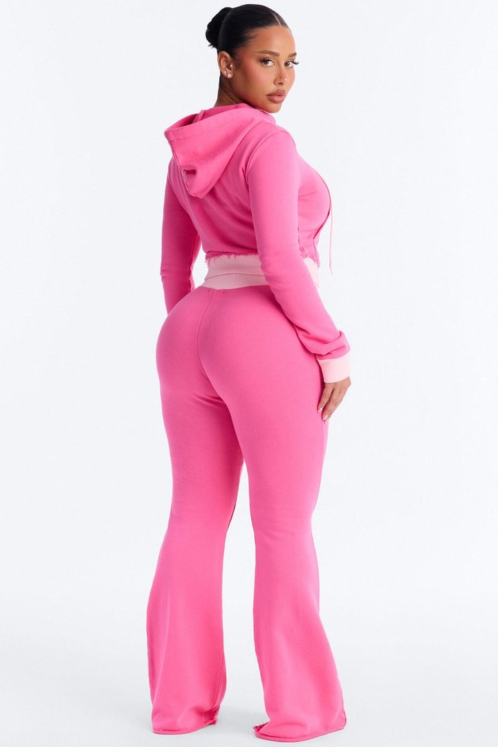 Keeping Up With Me Pant Set - Pink