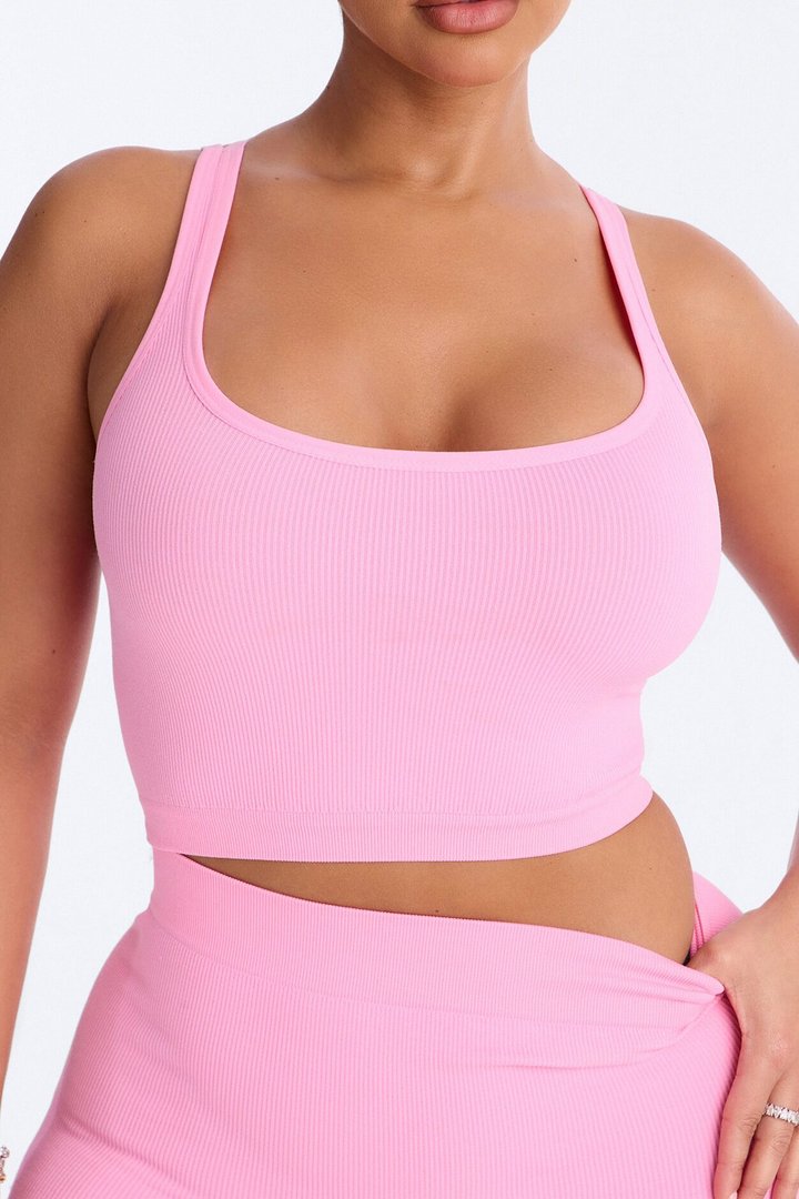 Core Power Seamless Biker Short Set - Pink