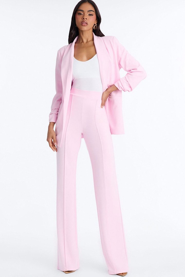Tall Victoria High Waisted Dress Pants - Light Pink