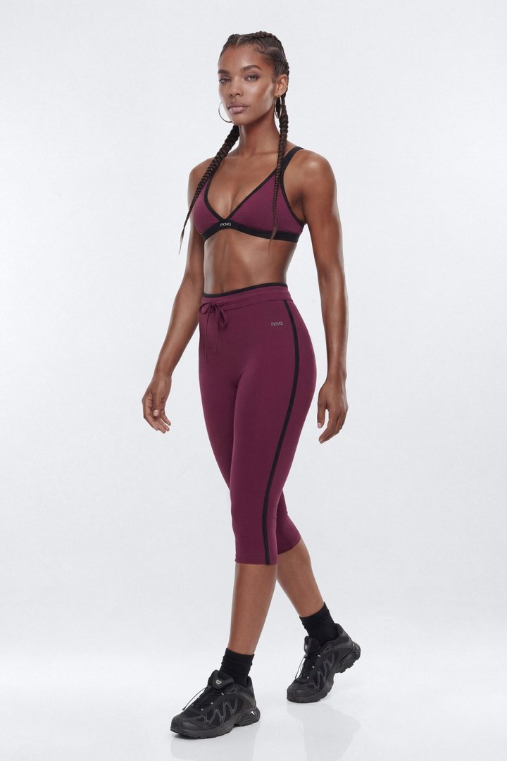 ProStretch™ Triangle Sports Bra - Merlot